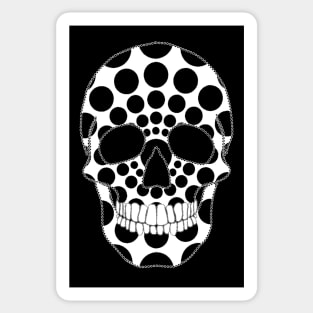 Two Tone Skull Sticker